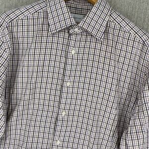 Ermenegildo Zegna‎ Button Up Shirt Mens 43/17 Dress Check Long Sleeve Workwear